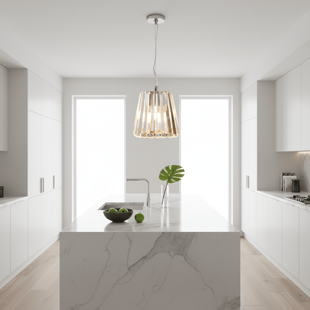 Kensington Townhouse Chrome Pendant Light