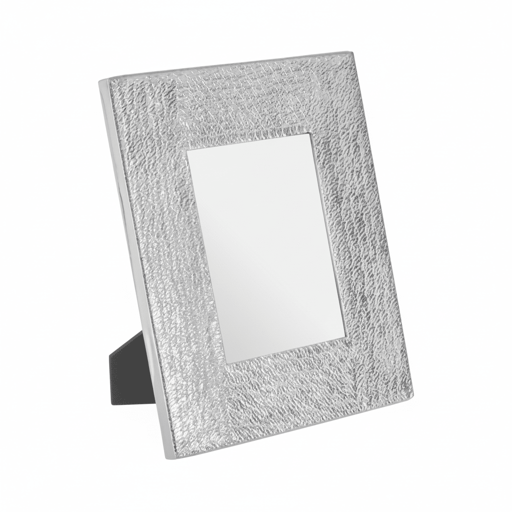 Kensington Townhouse Hammered Silver 5 x 7 Photo Frame