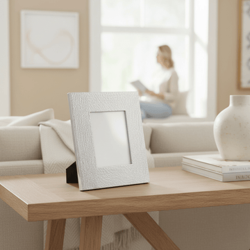 Kensington Townhouse Hammered Silver 5 x 7 Photo Frame