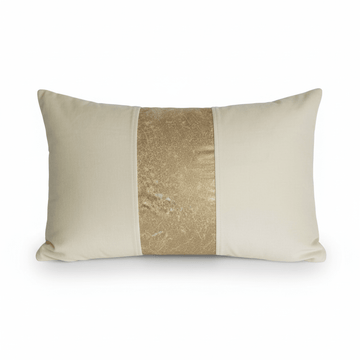 Kensington Townhouse Ivory Velvet And Gold Cushion