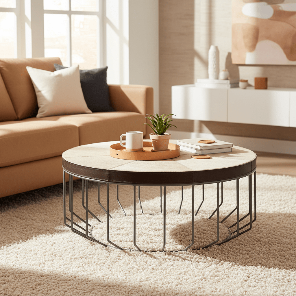 Kensington Townhouse Leather Coffee Table