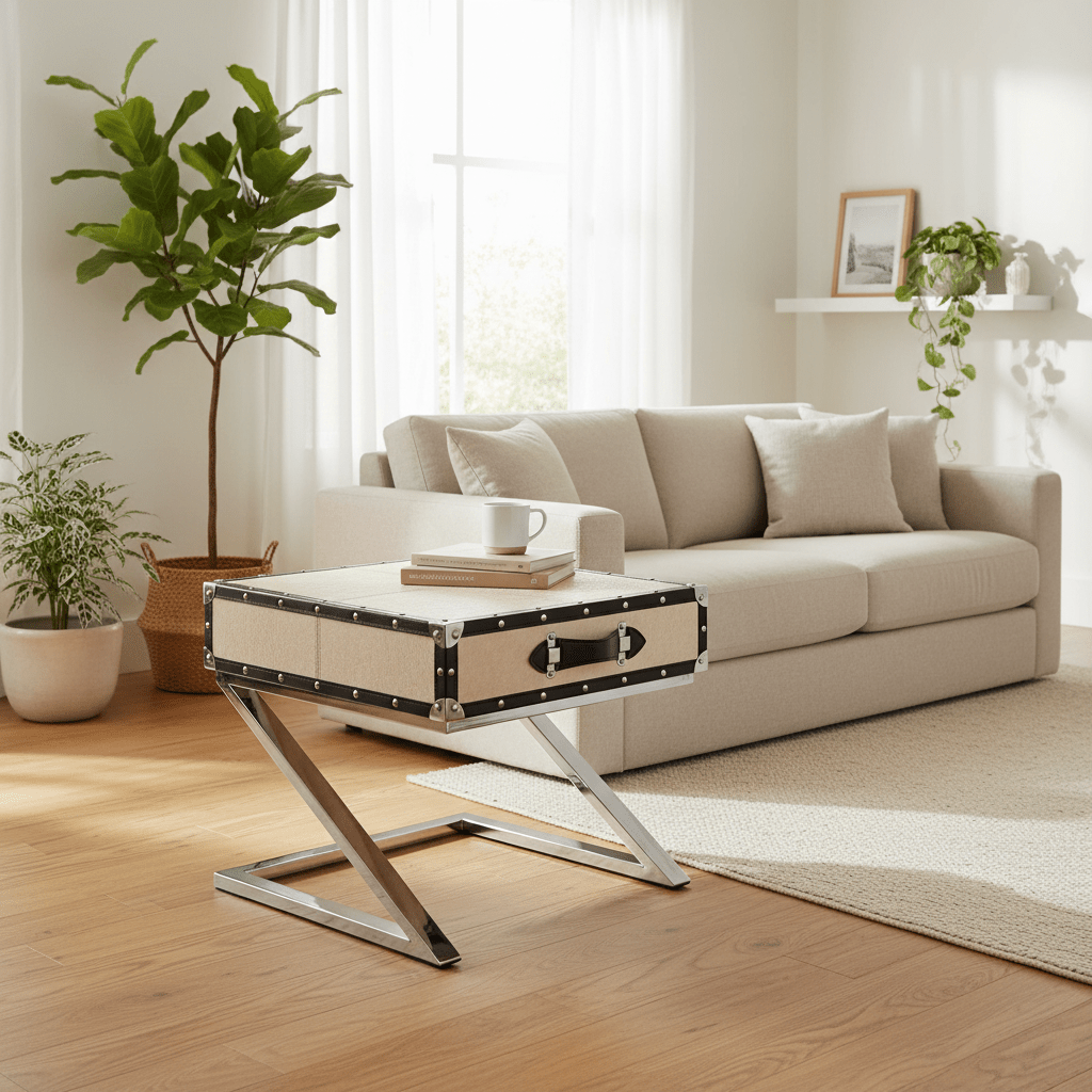 Kensington Townhouse Leather End Table