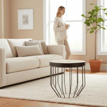 Kensington Townhouse Tall Iron Side Table