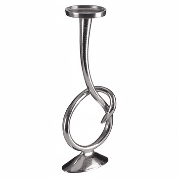 Kensington Townhouse Twist Nickel Candle Holder