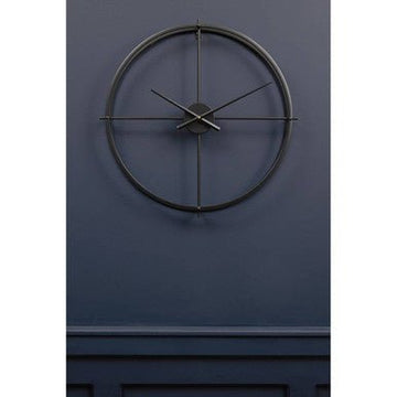 Kent Large Black Finish Wall Clock