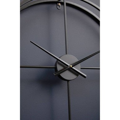 Kent Large Black Finish Wall Clock