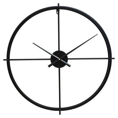 Kent Large Black Finish Wall Clock