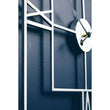 Kent Large Silver Finish Square Wall Clock