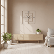 Kent Large Silver Finish Square Wall Clock