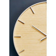 Kent Silver And Natural Wall Clock
