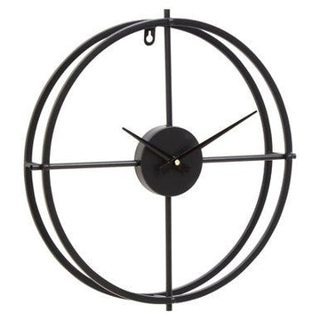 Kent Small Black Finish Wall Clock