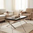 Kerala Black Coffee Table With Cross Base