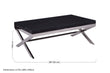 Kerala Black Coffee Table With Cross Base