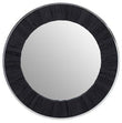 Kerala Black Round Wall Mirror