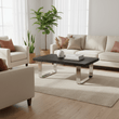 Kerala Black U Shaped Base Coffee Table