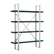 Kerala Black Wood Four Tier Shelf Unit