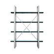 Kerala Black Wood Four Tier Shelf Unit