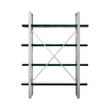 Kerala Black Wood Four Tier Shelf Unit