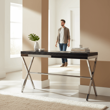 Kerala Console Table With Crossed Legs