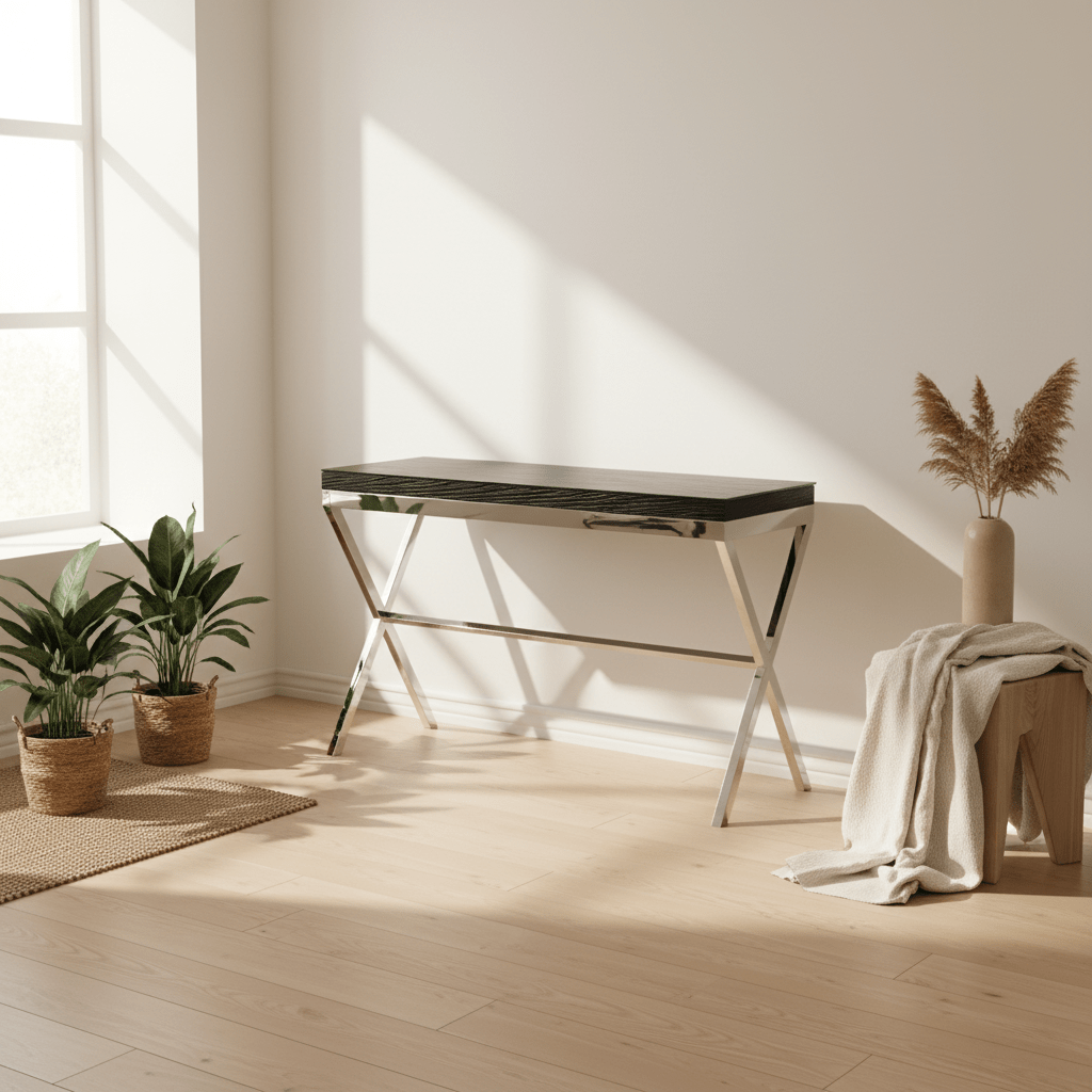 Kerala Console Table With Crossed Legs