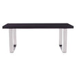Kerala Large Black Pinewood and Glass Dining Table