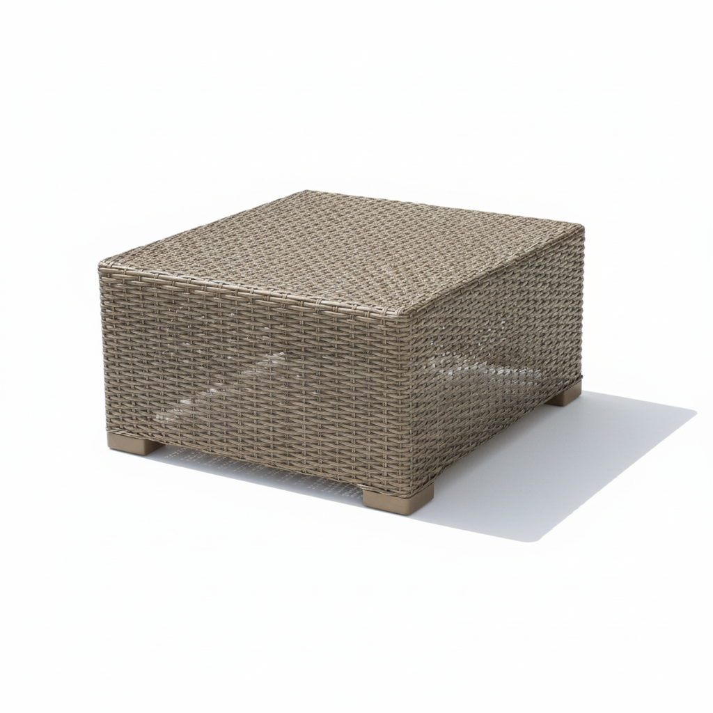 Keter California Taupe Rattan Coffee Table 68 x 68cm
