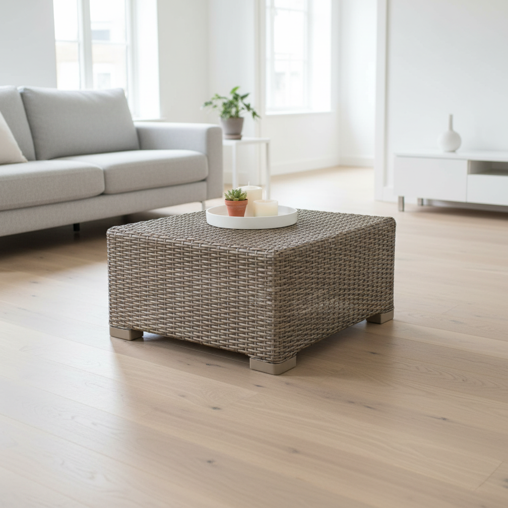 Keter California Taupe Rattan Coffee Table 68 x 68cm