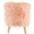 Kids Pink Faux Fur Chair
