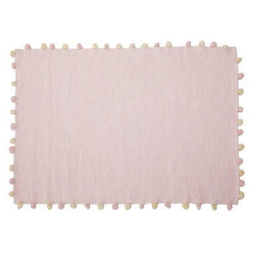 Kids Rectangular Pink Rug