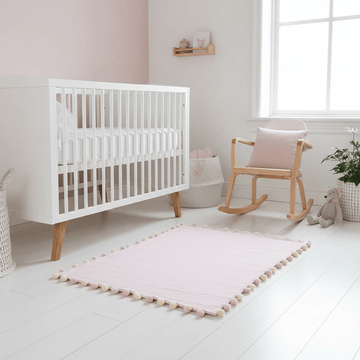 Kids Rectangular Pink Rug