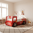 Kids Red Fire Engine Bed