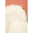 Kids White Faux Fur Chair