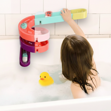 Kids Bath Toys Wall Suction Cup Marble Race Run Track Bathroom Bathtub Baby Play Water Games Toy Kit for Children