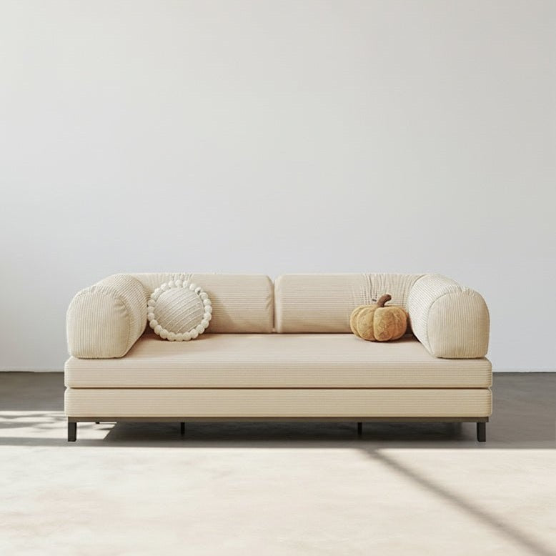 Kimura Two Seater Sofa Bed, Backrest Washable, Corduroy