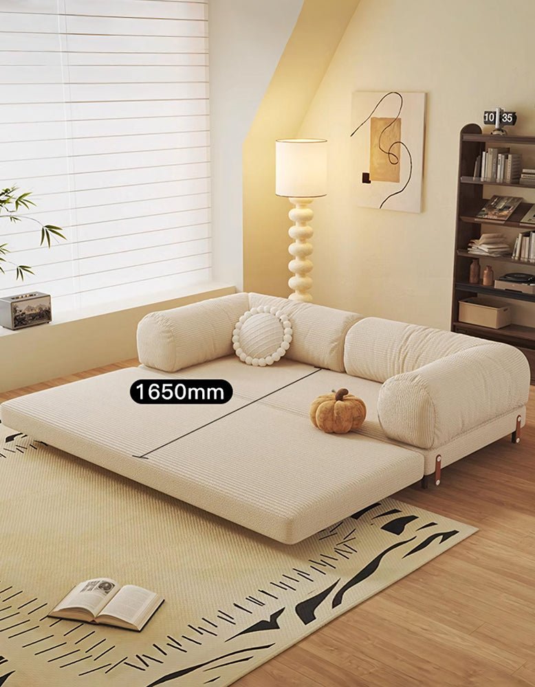Kimura Two Seater Sofa Bed, Backrest Washable, Corduroy