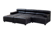 King Left Arm Leather Modular Chaise
