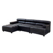 King Left Arm Leather Seat Sofa
