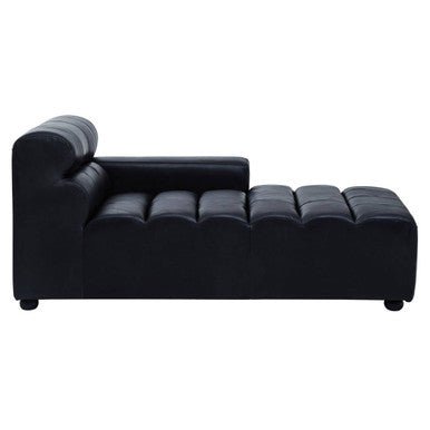 King Right Arm Leather Modular Chaise