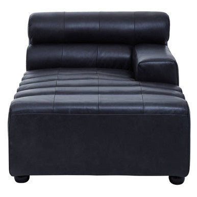 King Right Arm Leather Modular Chaise