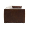 King Three Seater Mexico Brown Leather Sofa