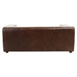 King Two Seater Mexico Brown Leather Sofa
