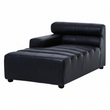 King Left Arm Leather Modular Chaise