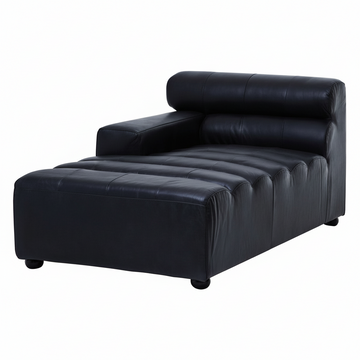 King Left Arm Leather Modular Chaise