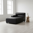 King Left Arm Leather Modular Chaise