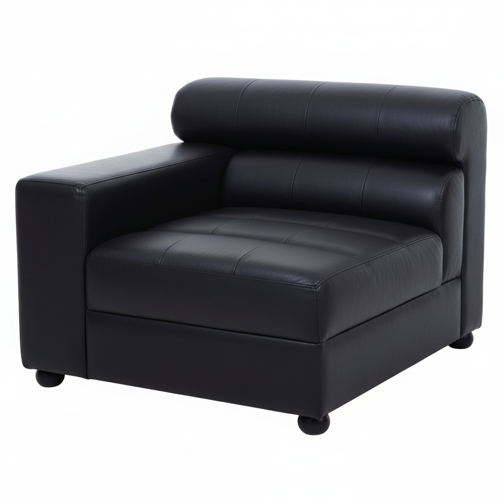King Left Arm Leather Seat Sofa