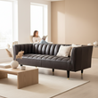 King Three Seater Sofa With Flared Arms