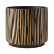 Kiso Small Black and Cream Finish Planter