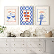 Kitchen Artwork | Set of 3 Italian Lifestyle Wall art Prints