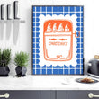 Kitchen Modern Wall Decor | Set of 3 Italian Lifestyle Wall art Prints
