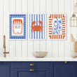 Kitchen Modern Wall Decor | Set of 3 Italian Lifestyle Wall art Prints
